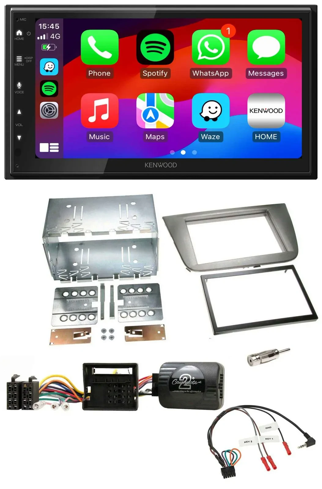 Автомагнитола для Seat Altea/Altea XL/Toledo Kenwood 2DIN USB DAB Bluetooth