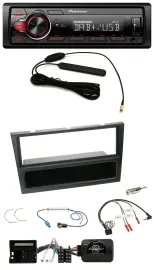 Pioneer MP3 DAB 1DIN Lenkrad USB Autoradio für Opel Corsa C 2004-2006 schwarz