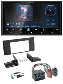 Kenwood Bluetooth 2DIN USB DAB MP3 Autoradio für BMW X5 (E53 2000 2002)