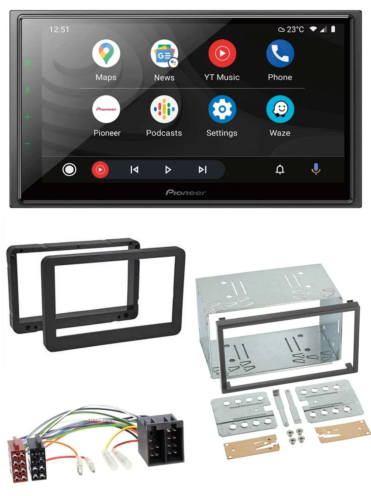 Pioneer USB 2DIN DAB MP3 Bluetooth Autoradio für Alfa Romeo 159 Spider Brera ab