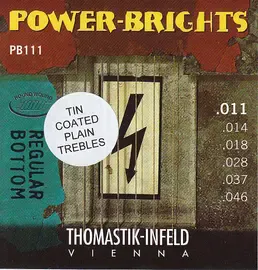Струны для электрогитары Thomastik Power Brights PB111T 11-46
