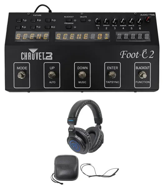 DMX-пульт Chauvet DJ Foot C-2 с наушниками