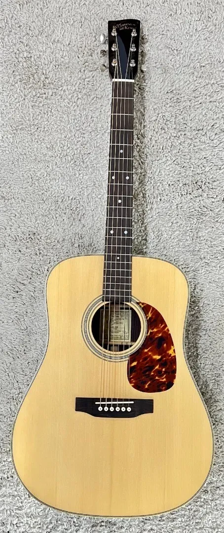 Recording King Deluxe All Solid Dreadnought Aged Adirondack Spruce/Rosewood