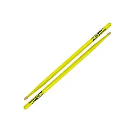 Барабанные палочки Zildjian 5A Acorn Wood Neon Yellow Drumsticks, Pair #Z5AACDGY