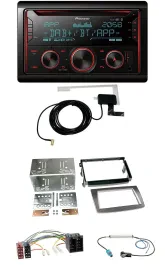 Pioneer 2DIN MP3 DAB USB CD Bluetooth Autoradio für Alfa Romeo Mito ISO 955 08-1