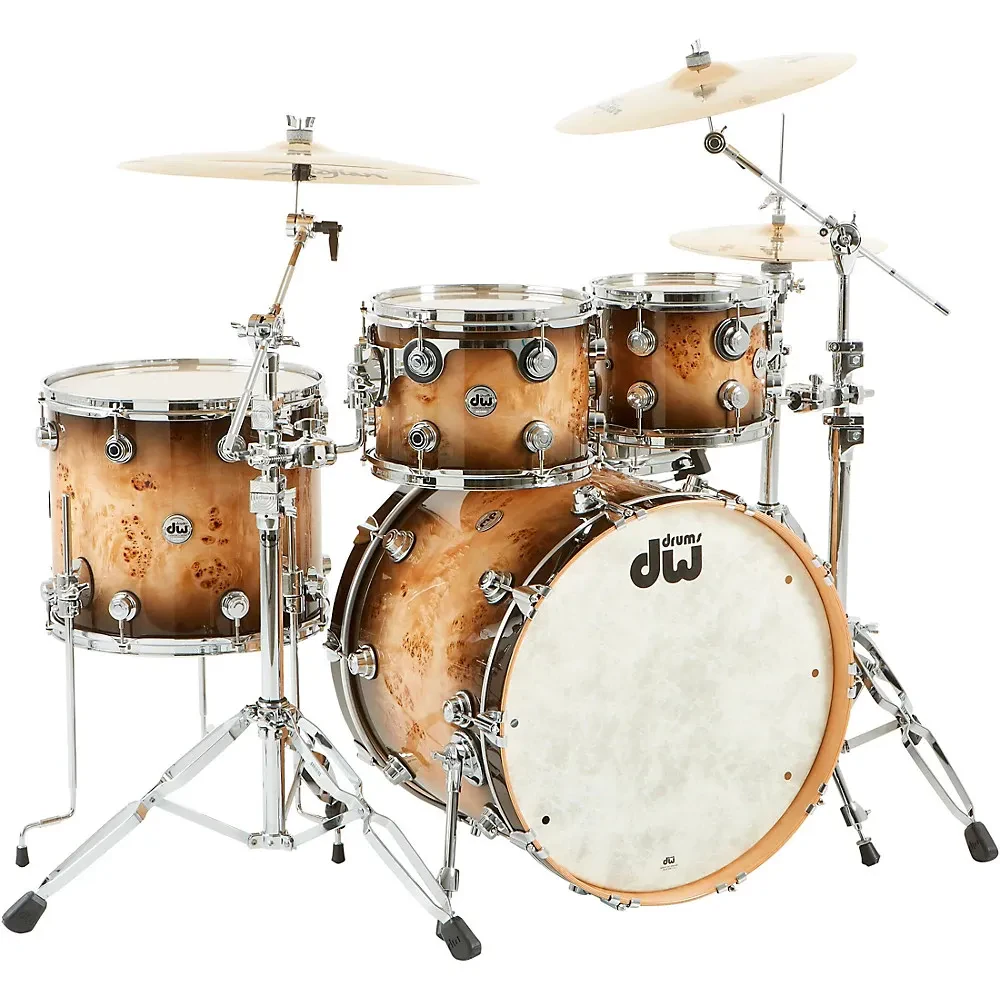 Ударная установка акустическая DW Collector's Series SSC Exotic Maple Shell Pack (набор, 4 шт.), бас-барабан 22", цвет Candy Burst Mappa Burl