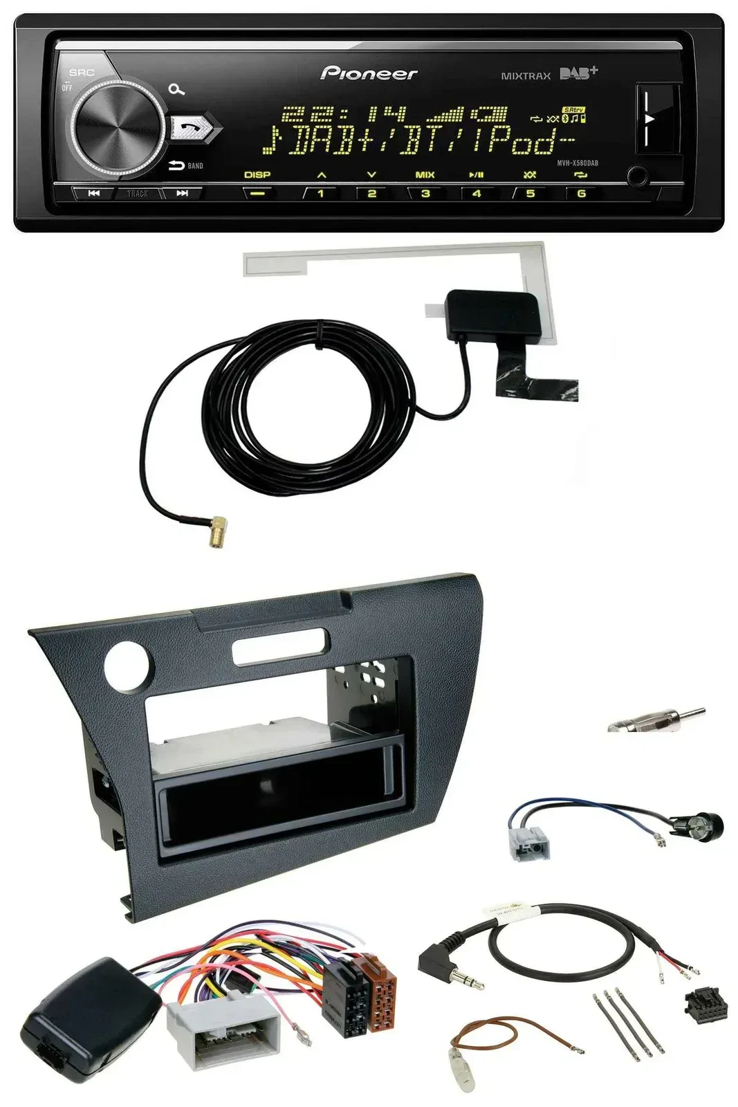 Pioneer Bluetooth DAB USB Lenkrad Autoradio für Honda CR-Z 2010-2013
