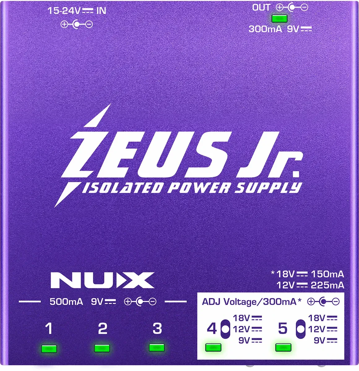 Блок питания для гитарных педалей Nux Zeus Junior
