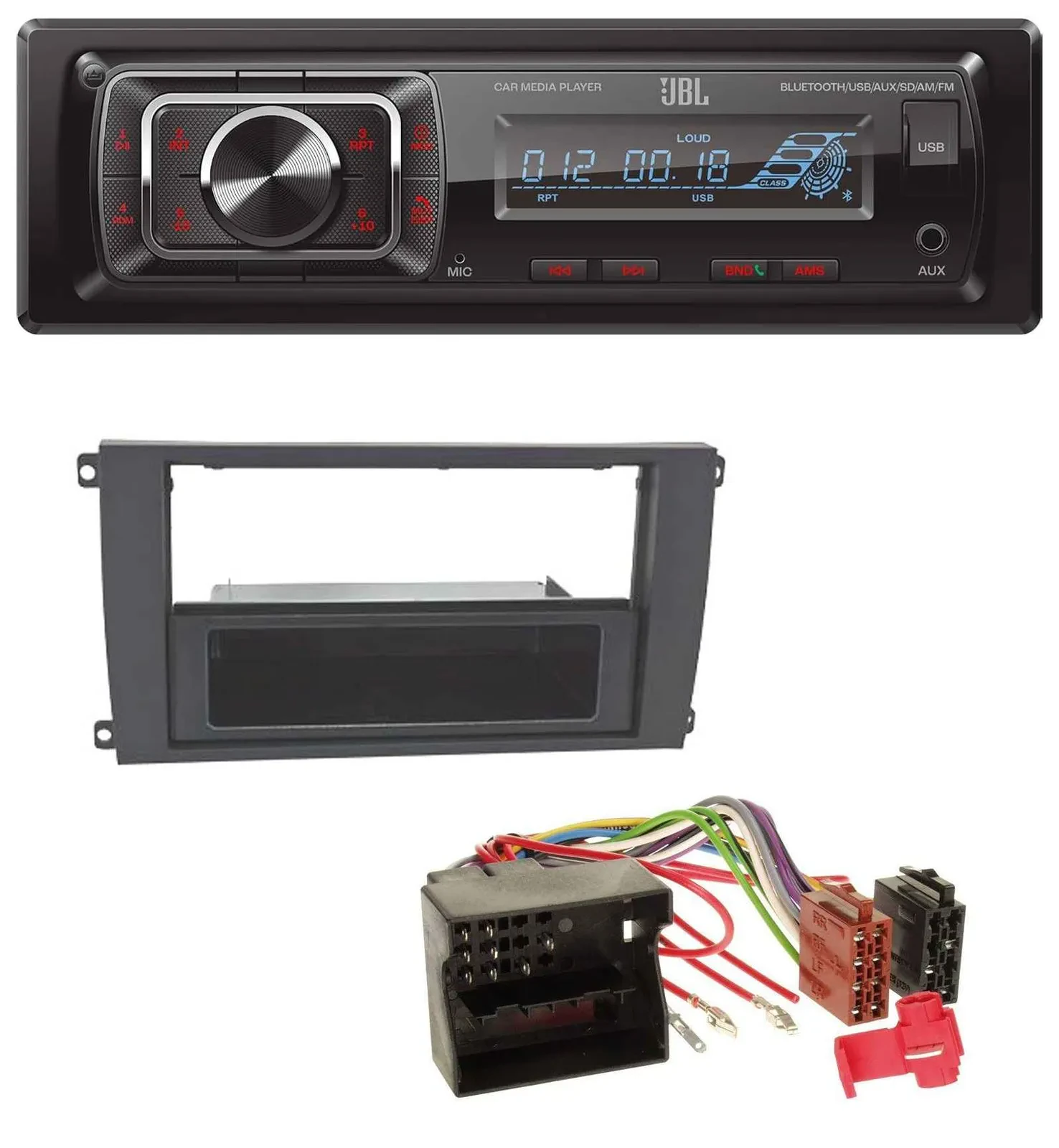 JBL SD AUX MP3 USB Bluetooth Autoradio für Porsche Cayenne (2007-2010)