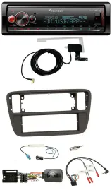 Pioneer Bluetooth DAB USB Lenkrad Autoradio für VW Up AA AAN 11-16 schwarz