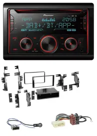 Автомагнитола для Nissan Micra 2013–2017 Pioneer 2DIN DAB Bluetooth USB CD, черный