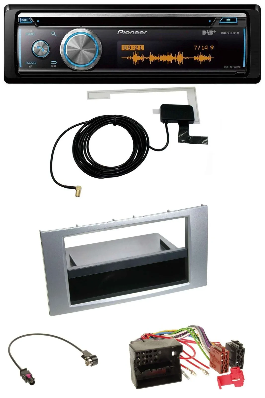 Автомагнитола для Ford Kuga/Fusion/Transit (2005–2012) Pioneer Bluetooth, DAB, MP3, USB, CD