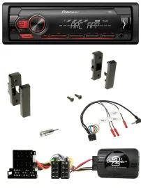 Pioneer DAB 1DIN MP3 Lenkrad USB Autoradio für Audi A3 8L 1996-2000