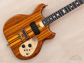 1981 Alembic Distillate Vintage Electric Guitar Zebrawood, 100% Original w/ Case