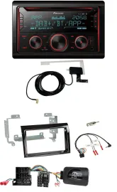 Pioneer 2DIN Lenkrad DAB USB CD Bluetooth Autoradio für Fiat Peugeot Citroen kla