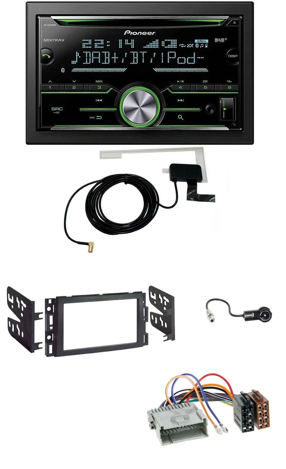 Pioneer CD USB MP3 Bluetooth 2DIN DAB Autoradio für Buick Enclave 2008-2012 Luce