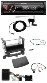 Автомагнитола для Opel Zafira Tourer Pioneer 1DIN, MP3, DAB, USB, поддержка управления на руле, черная