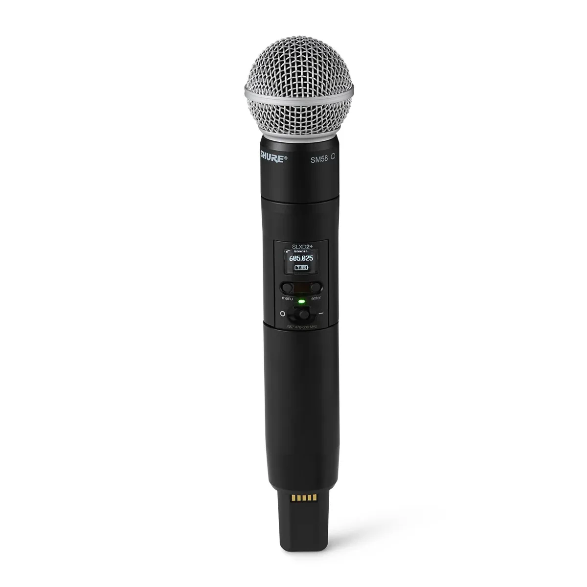 Радиомикрофон Shure SLXD2+/SM58 цифровой, ручной, капсула SM58, диапазон G57