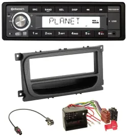 Continental USB 1DIN AUX DAB MP3 Autoradio für Ford Mondeo S-Max 07-14 Ablagefac