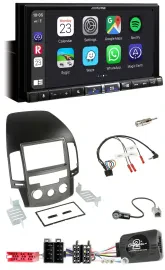 Alpine 2DIN DAB USB Lenkrad Bluetooth Autoradio für Hyundai i30 ab 2009