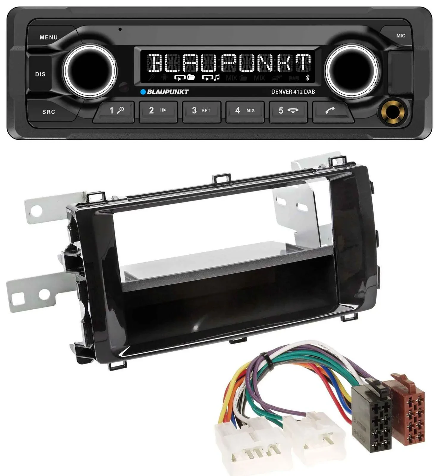 Автомагнитола Blaupunkt Bluetooth DAB MP3 USB для Toyota Auris (с 2013) черная