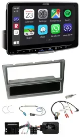 Автомагнитола Alpine Bluetooth, USB, DAB, для Opel Corsa C (2004–2006), алюминий, поддержка управления на руле