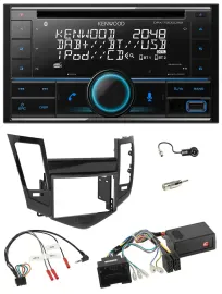 Kenwood CD 2DIN DAB USB Lenkrad Bluetooth Autoradio für Chevrolet Cruze 05/2009-