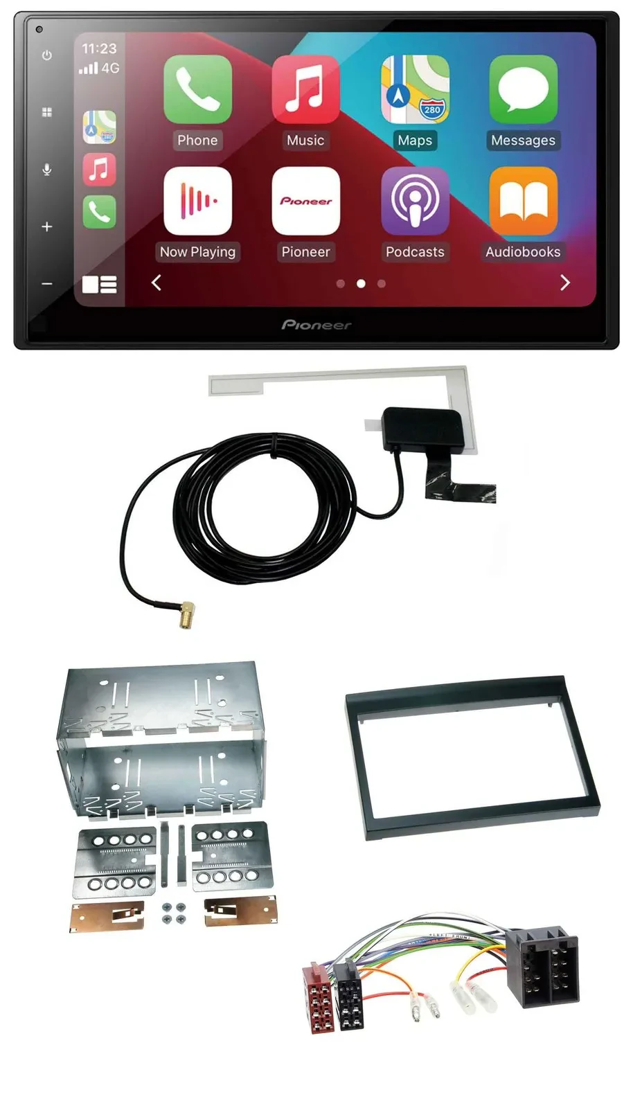 Автомагнитола для Porsche Boxster 1996–2004 Pioneer 2DIN, USB, Bluetooth, DAB, MP3