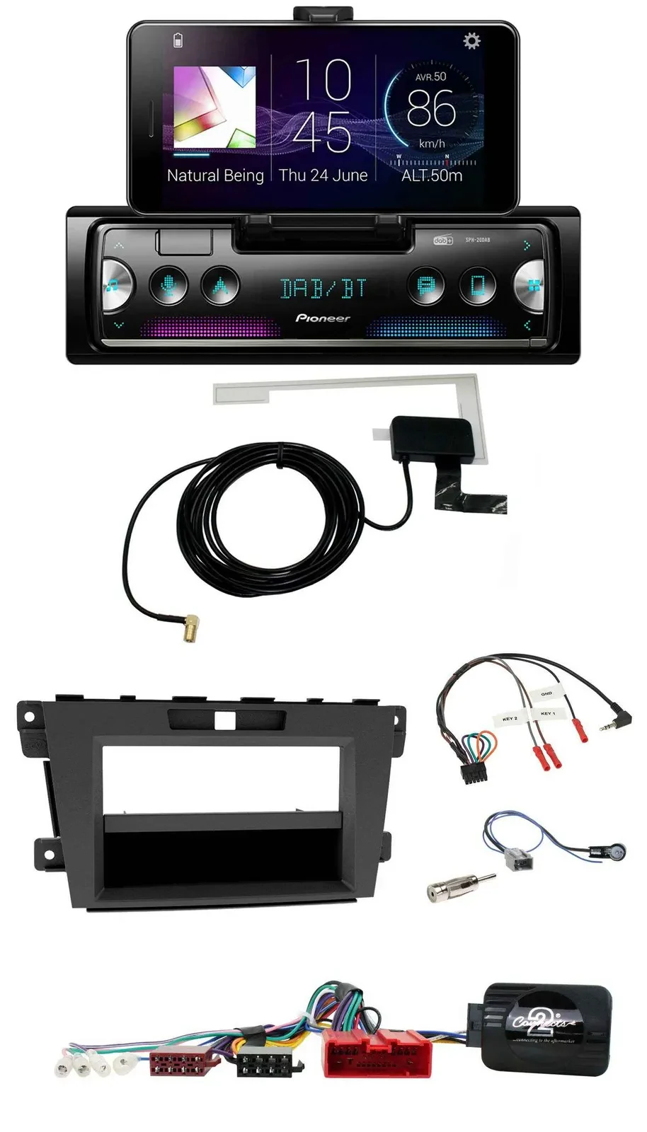 Pioneer DAB Bluetooth Lenkrad USB Autoradio für Mazda CX-7 2009-2013
