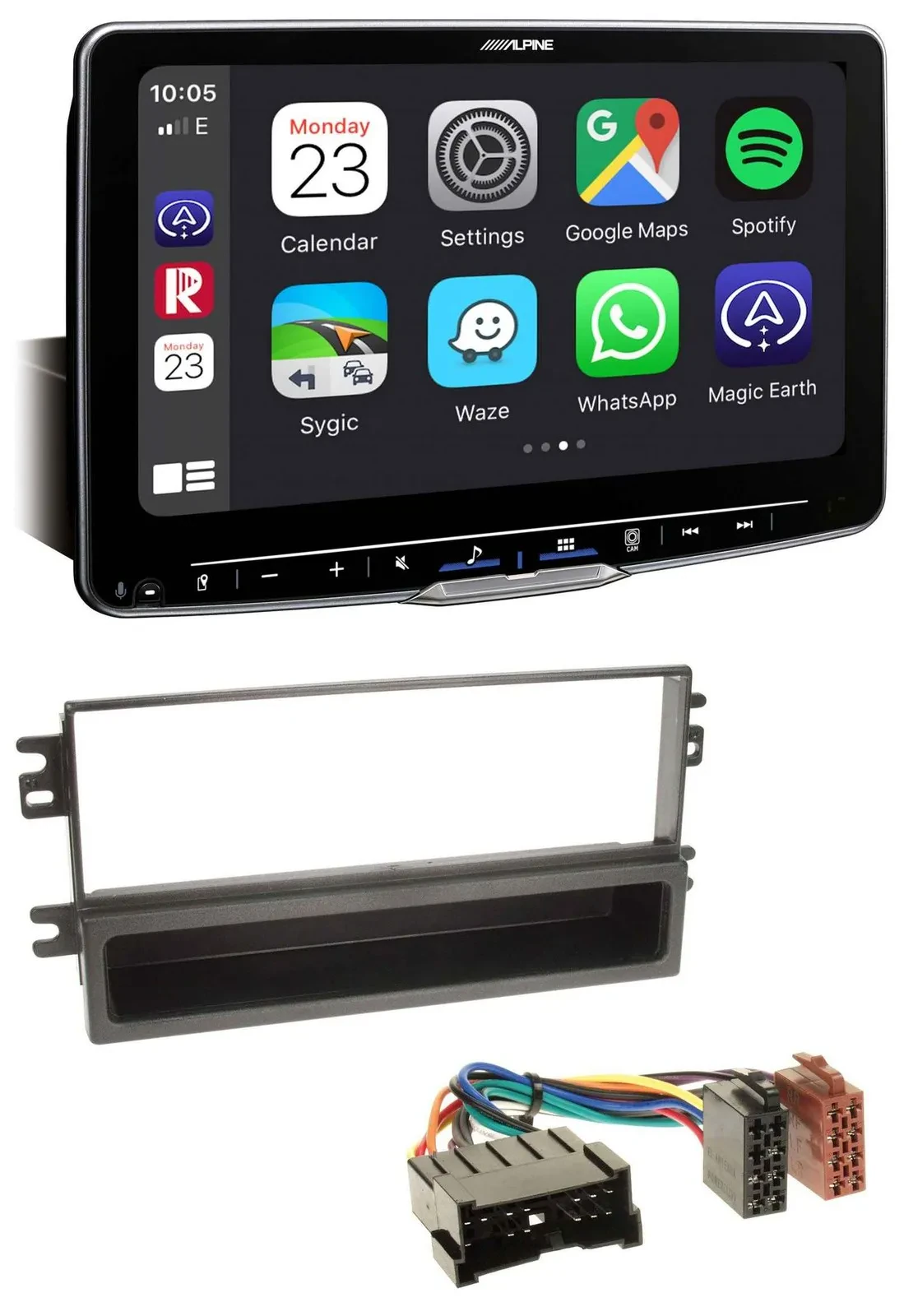 Alpine Bluetooth MP3 USB DAB Autoradio für Kia Carnival 01-06 Carens ab 03