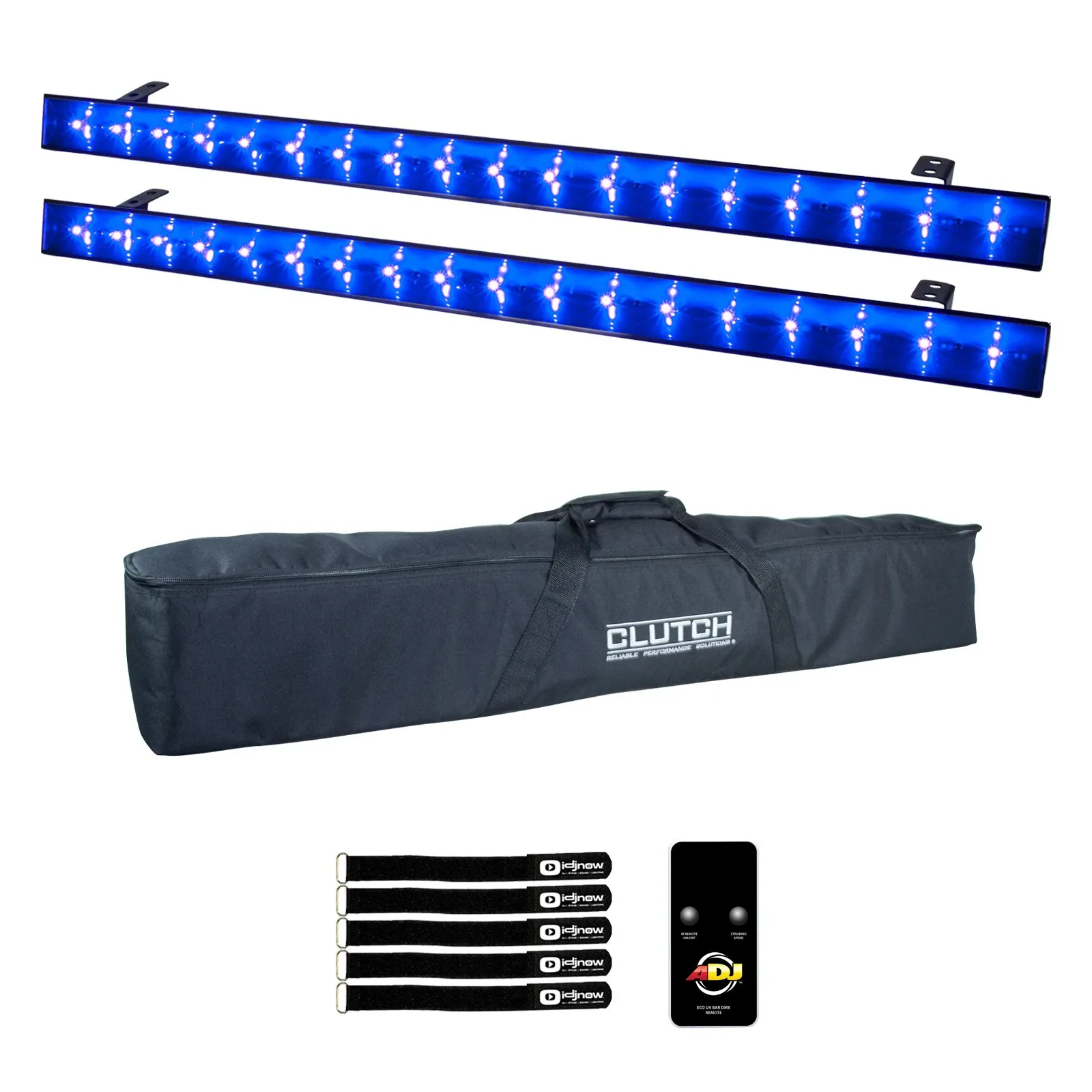 Ультрафиолетовый светильник American DJ ECO UV Bar DMX Black Light с аксессуарами (пара)