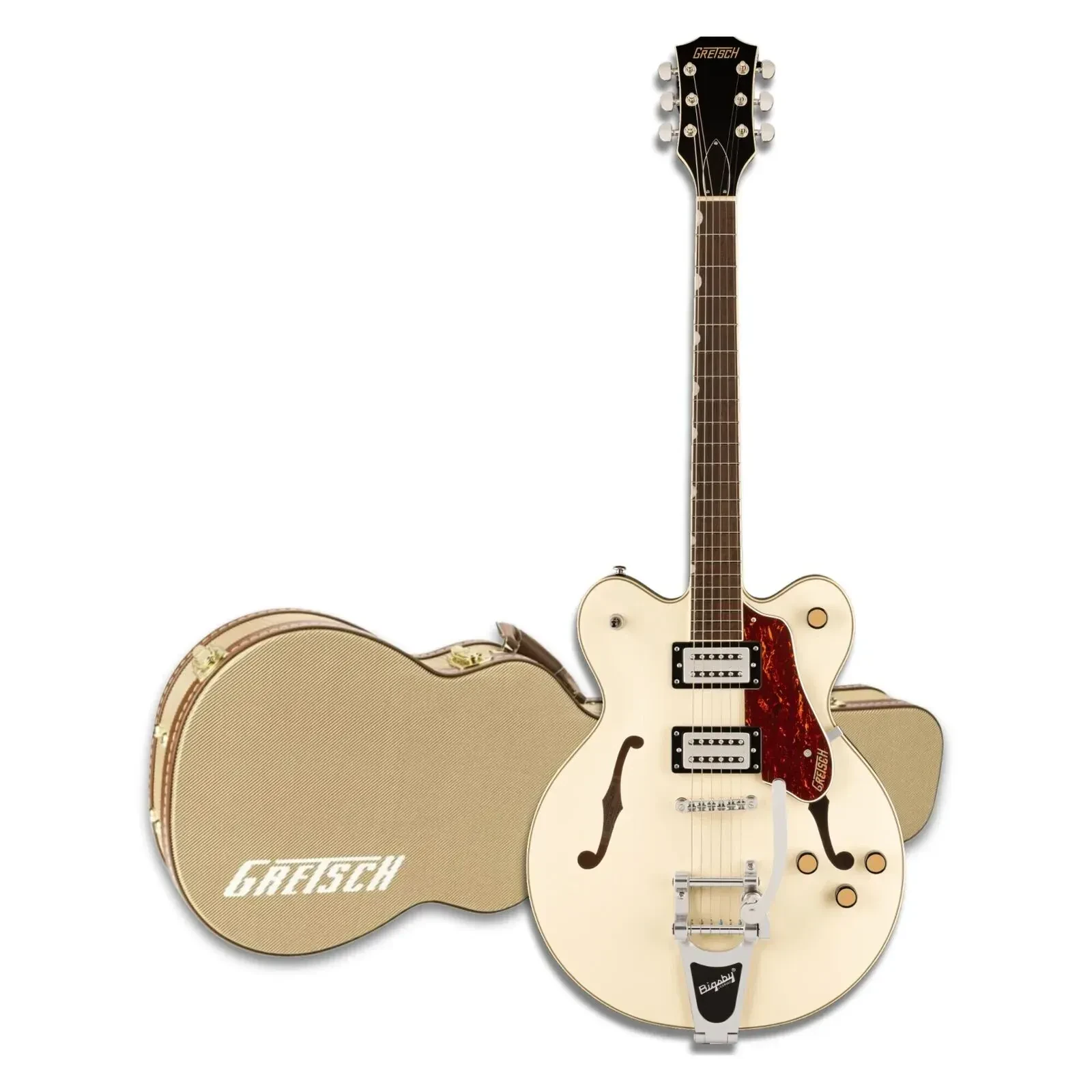 Gretsch G2622T Streamliner Center Block Vintage White Electric Guitar Bundle