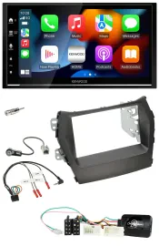 Kenwood DAB USB Bluetooth 2DIN Lenkrad Autoradio für Hyundai Santa Fe ab 2012 oh