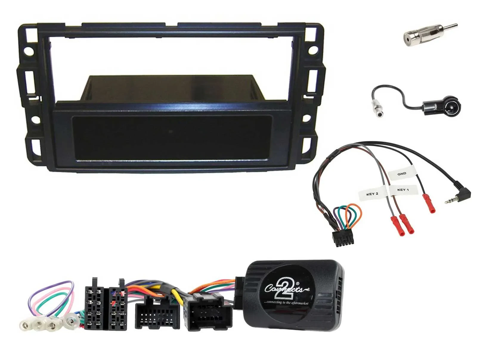 Einbauset Lenkradadapter DIN Autoradio für Cadillac BLS YSCF 2006-2010