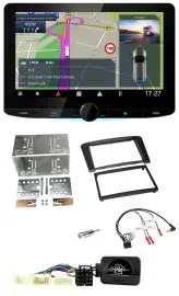 Kenwood Bluetooth DAB TMC 2DIN Lenkrad USB Navigation für Toyota Avensis 2003-20