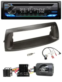 Автомагнитола для Fiat Punto 1999–2005 JVC Bluetooth USB DAB CD