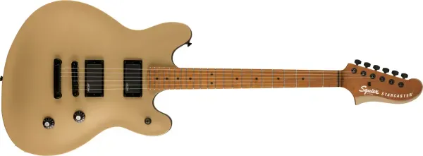 Fender Squier Contemporary Active Starcaster, Roasted Neck Shoreline Gold - Demo