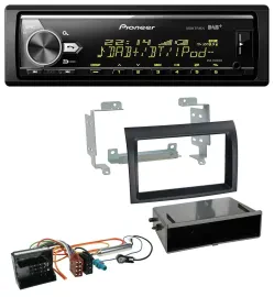 Автомагнитола Pioneer Bluetooth USB DAB MP3 для Citroen Jumper (2006–2011) Quadlock черная