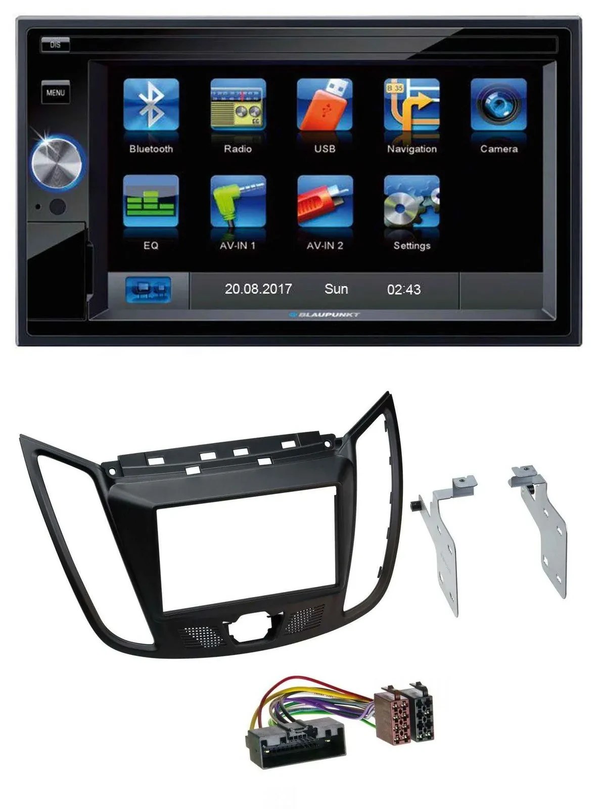 Автомагнитола для Ford Kuga (DM2, с 2013) Blaupunkt 2DIN Bluetooth USB SD AUX MP3