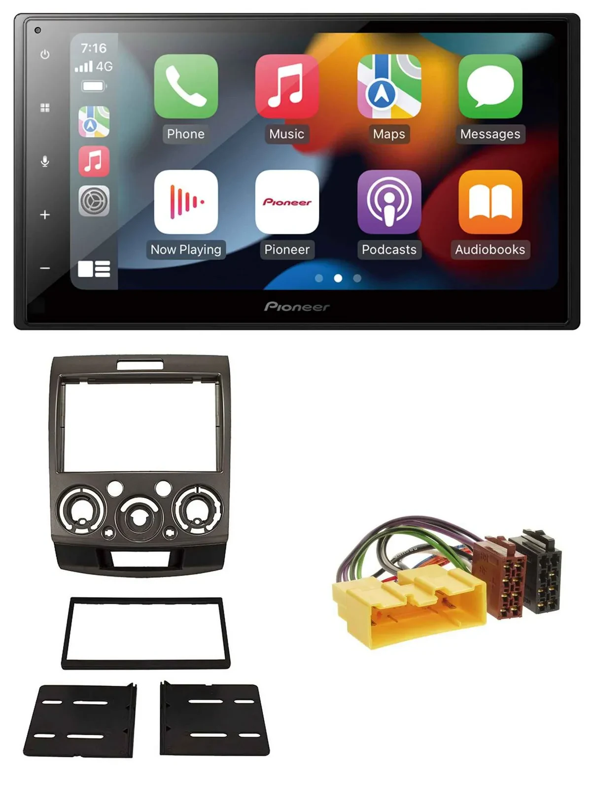 Pioneer DAB Bluetooth 2DIN USB MP3 Autoradio für Ford Ranger Mazda BT50 ab 06
