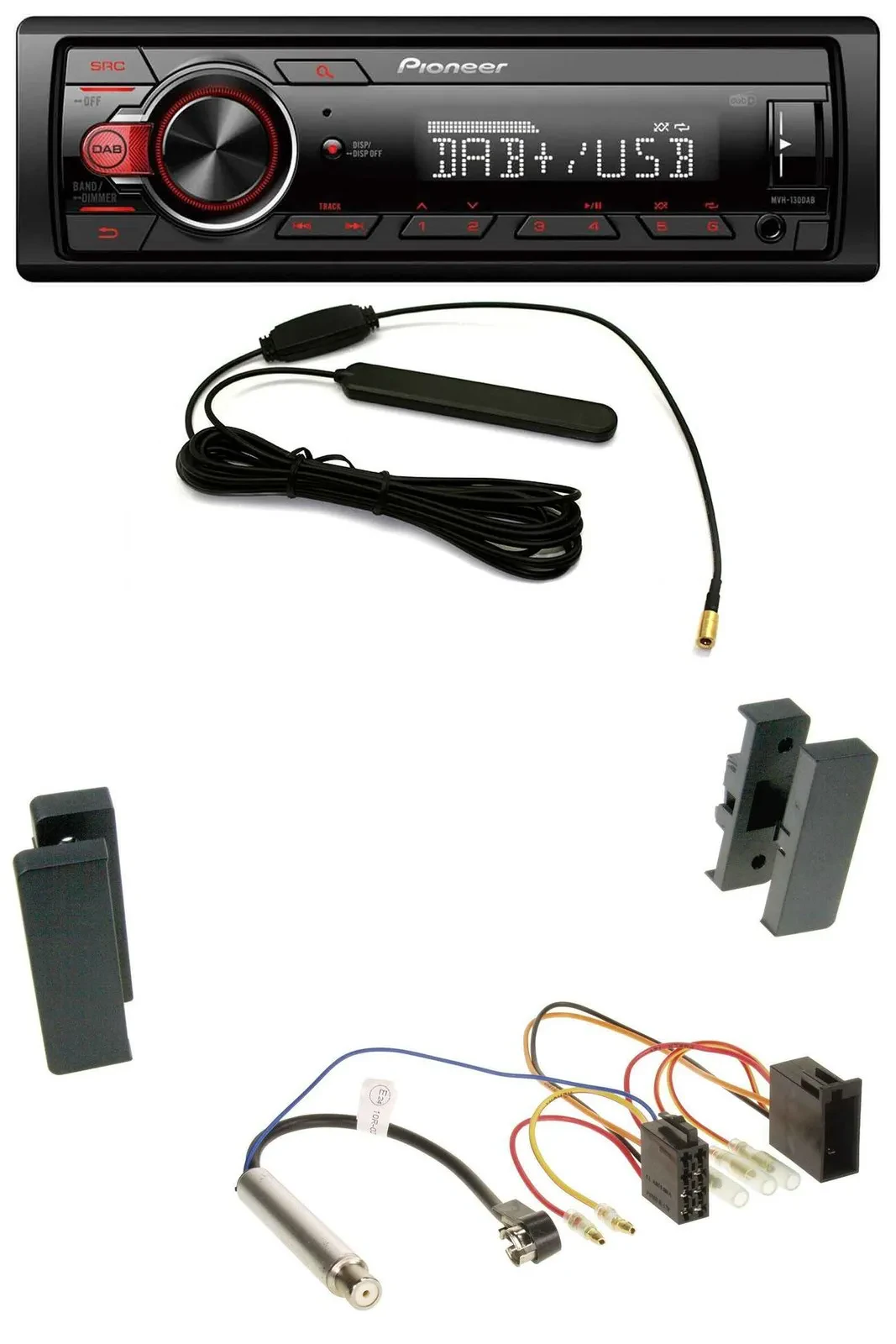 Автомагнитола для Seat Leon/Toledo (1998–2006) Pioneer MP3, DAB, 1-DIN, AUX, USB