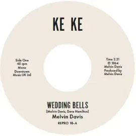 Виниловая пластинка Melvin Davis - Wedding Bells / It's No News [New 7" Vinyl] UK - Import