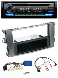 JVC Bluetooth Lenkrad USB DAB CD Autoradio für Toyota Auris 2011-2012 anthrazit-