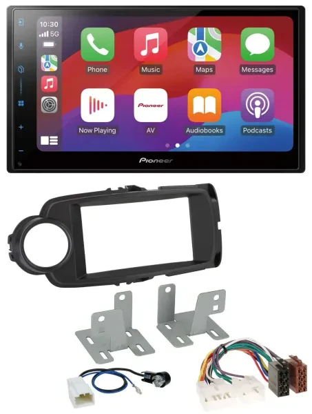 Pioneer DAB USB MP3 Bluetooth 2DIN Autoradio für Toyota Yaris 11-20 schwarz