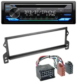 Автомагнитола JVC Bluetooth, USB, DAB, CD для Mini (до 2002, Rundpin)