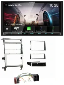 Автомагнитола Kenwood 2 DIN MP3 USB DAB Bluetooth для Hyundai ix55 2009–2012 серебристая