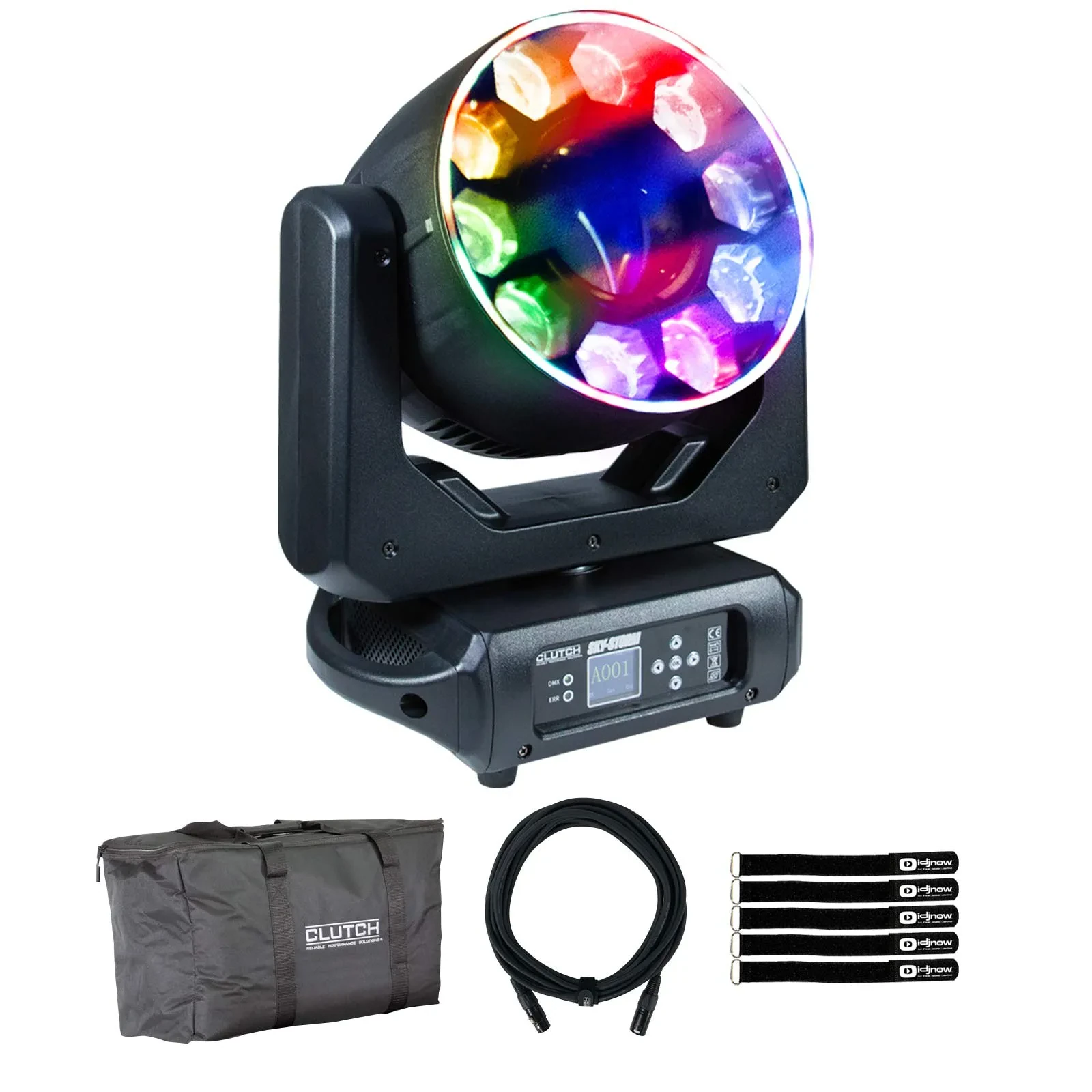 Прожектор Clutch SKY-STORM LED DMX RGBW 300W Moving Head Beam с сумкой