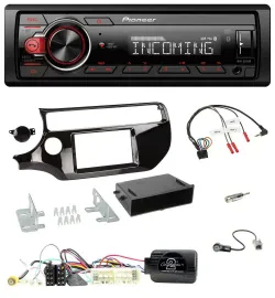 Pioneer Bluetooth USB DAB Lenkrad Autoradio für Kia Rio UB Facelift 2017-2023 pi