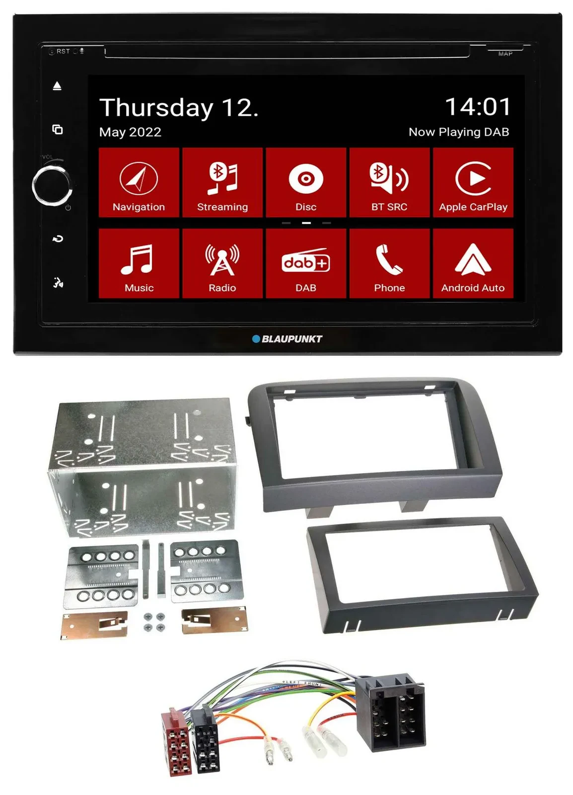 Автомагнитола для Fiat Croma (с 2005) Blaupunkt 2DIN MP3/DVD Bluetooth DAB USB