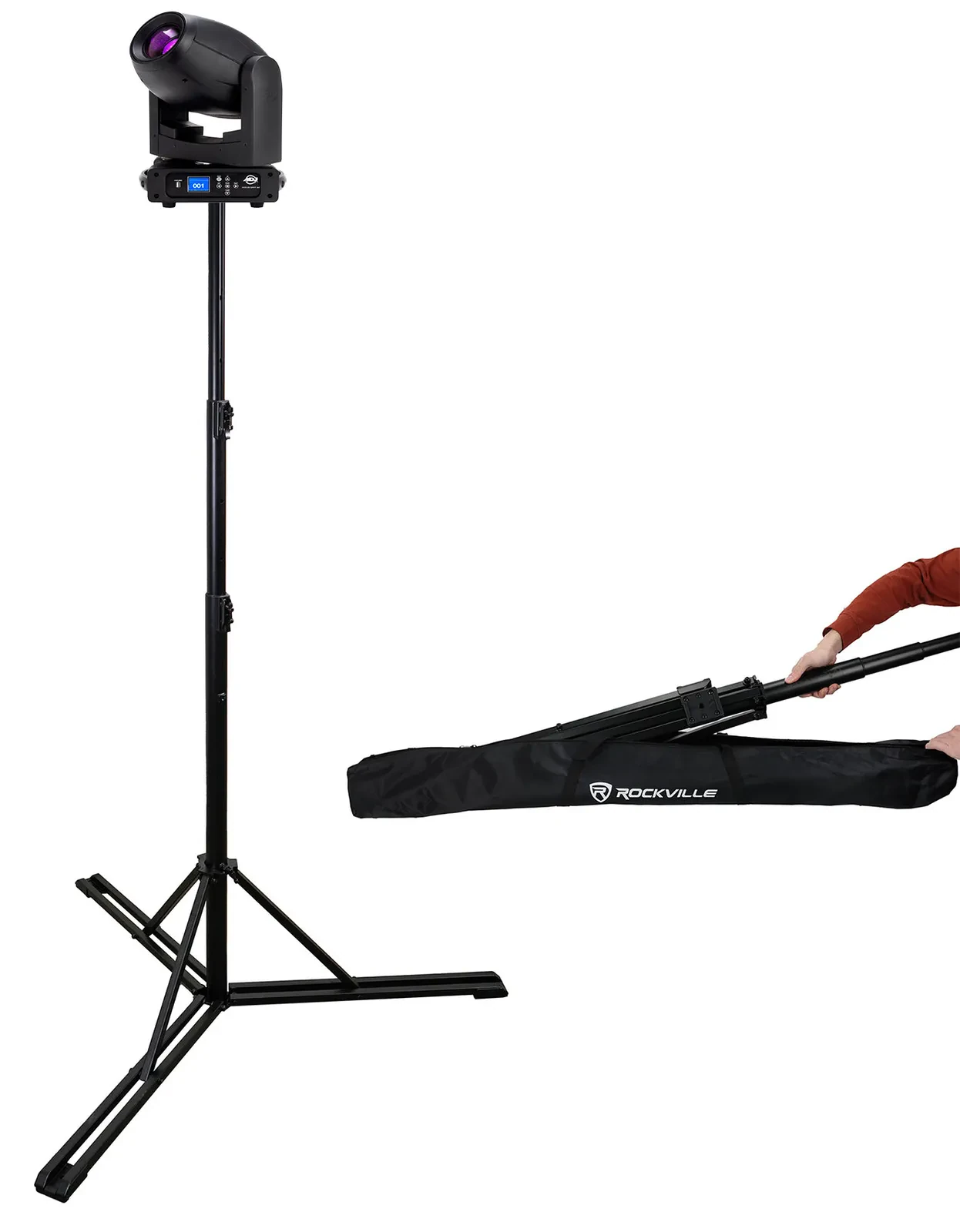 Прожектор moving head American DJ FOCUS SPOT 4Z LED DMX, белый со стойкой